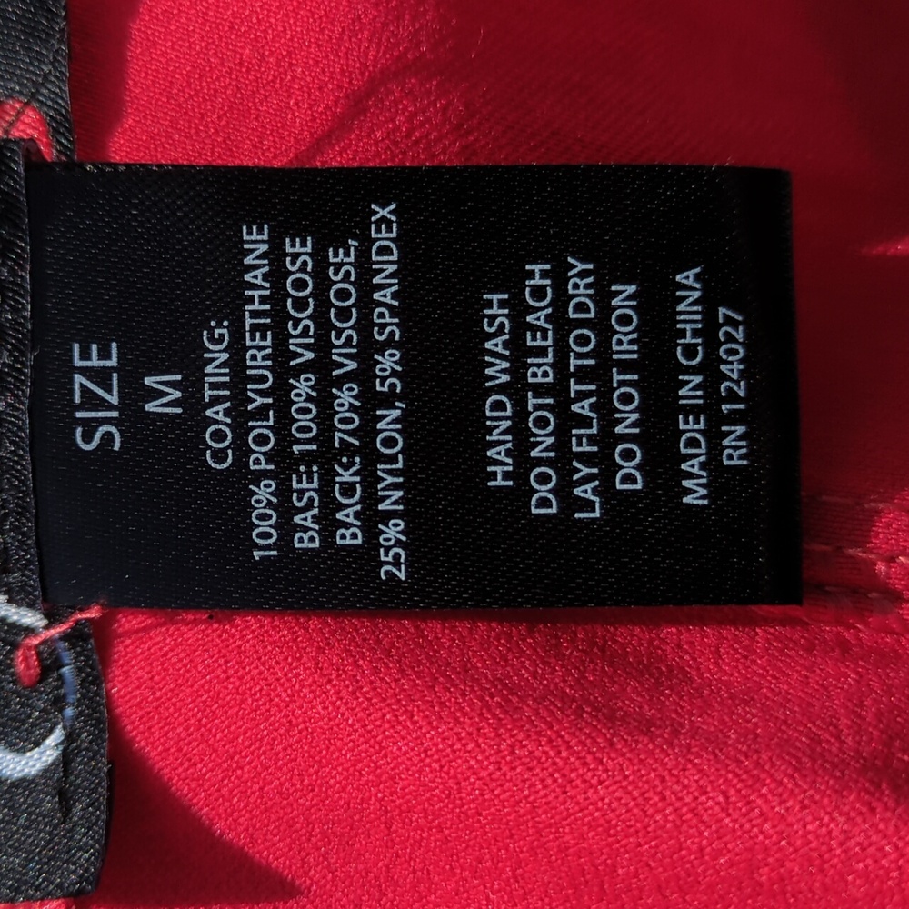 Oppa! faux leather bustier crop top in red, Multi-strap Detailing Size Medium - Picture 9 of 12